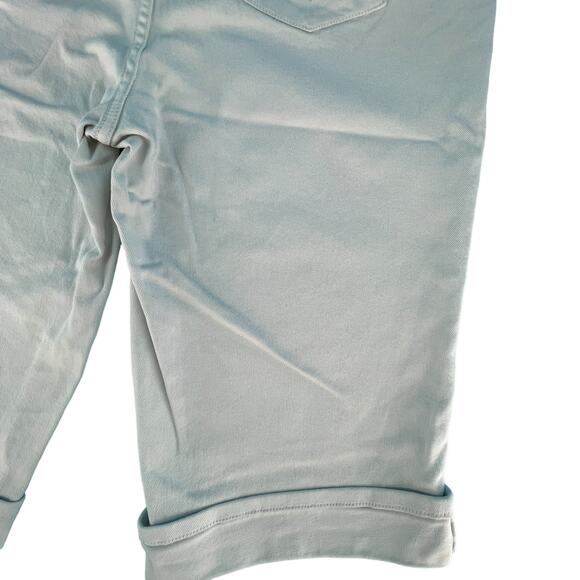 Faded Glory High Rise Capri Cropped White Denim Jeans 20W Embroidered Pockets - Picture 9 of 14